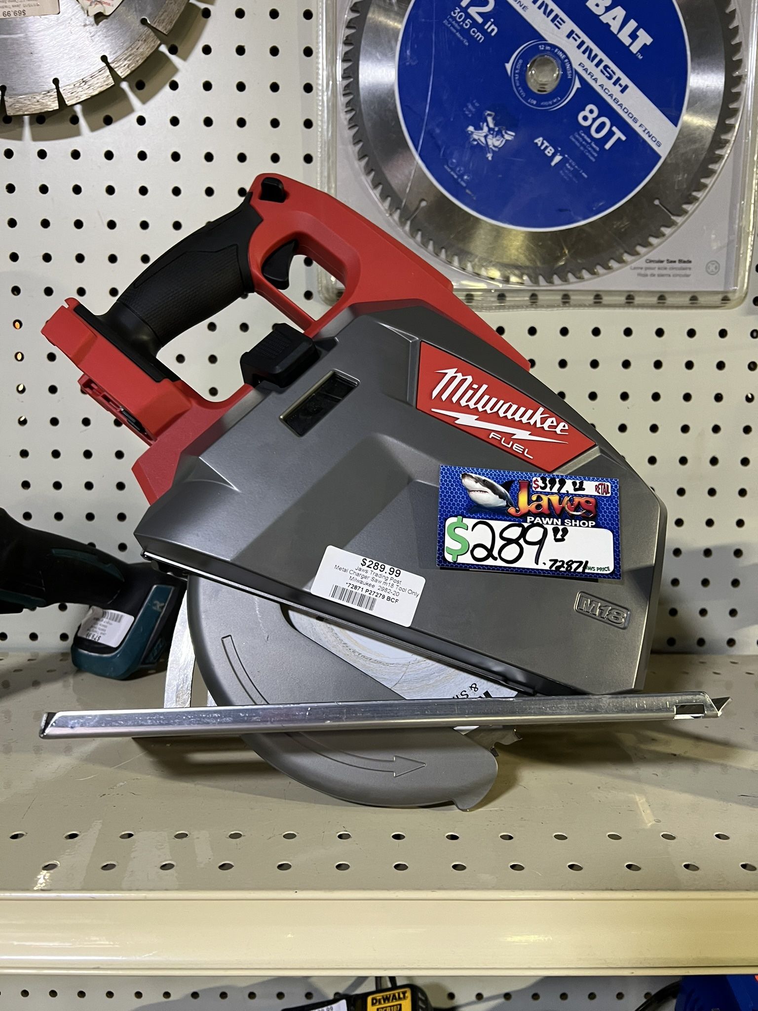 Milwaukee metal saw 2982-20 tool only pick up only