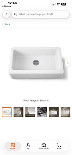 Brand new- Kohler Dickinson 33"Cast Iron Undermount Farmhouse Kitchen Sink -MSRP $1200