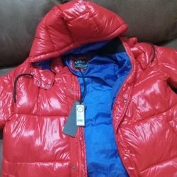 Akoo Jacket Red Puffy 