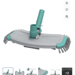 Mainstays 14in Pool Vacuum Head with Air Valve and Blue PP Bristles