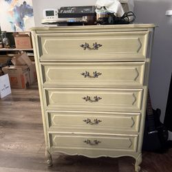 Tiffany Style Vintage Chest Of Drawers