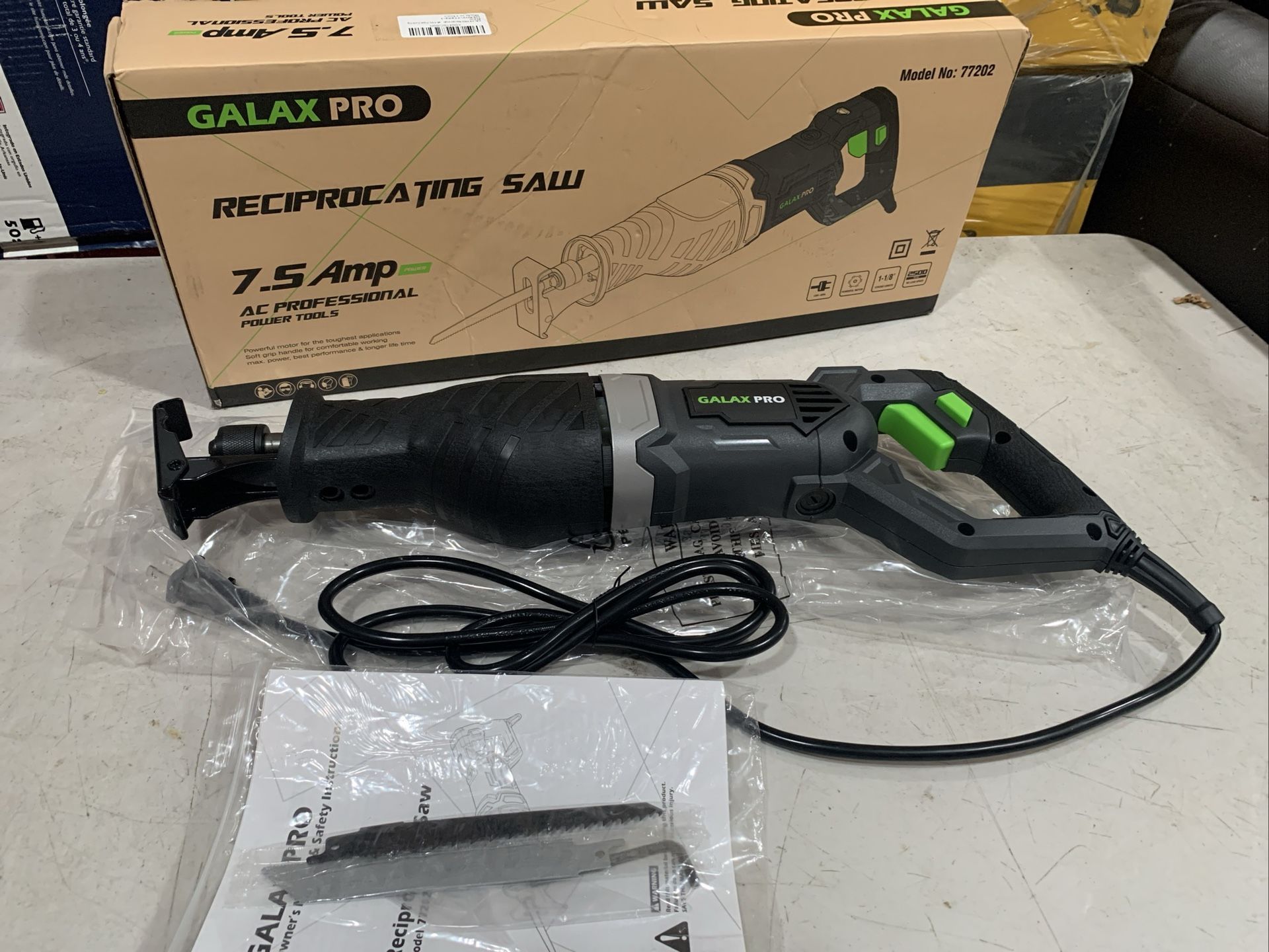 GALAX PRO Reciprocating Saw, 7.5 Amp Corded Model No: 77202