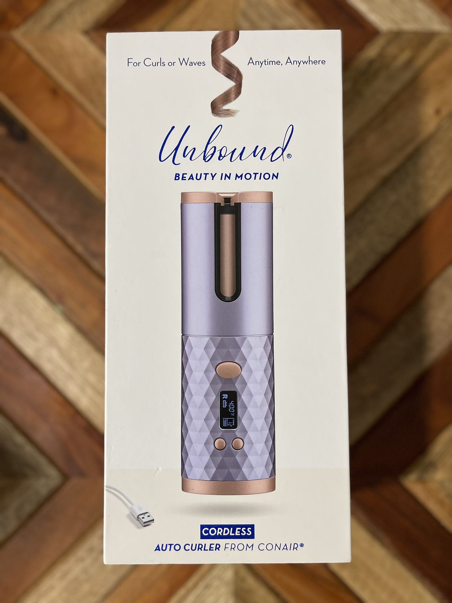 Unbound Cordless Auto Curler From Contain