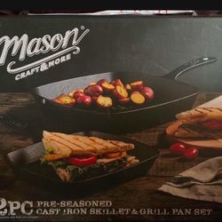 Brand New Cast Iron Pan Set
