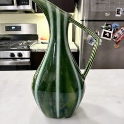 RARE Hull Art Pottery Continental Evergreen 56 Pitcher 12”