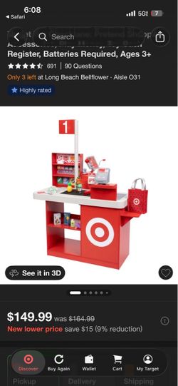 Target Pretend Play Toy Cash Register Set