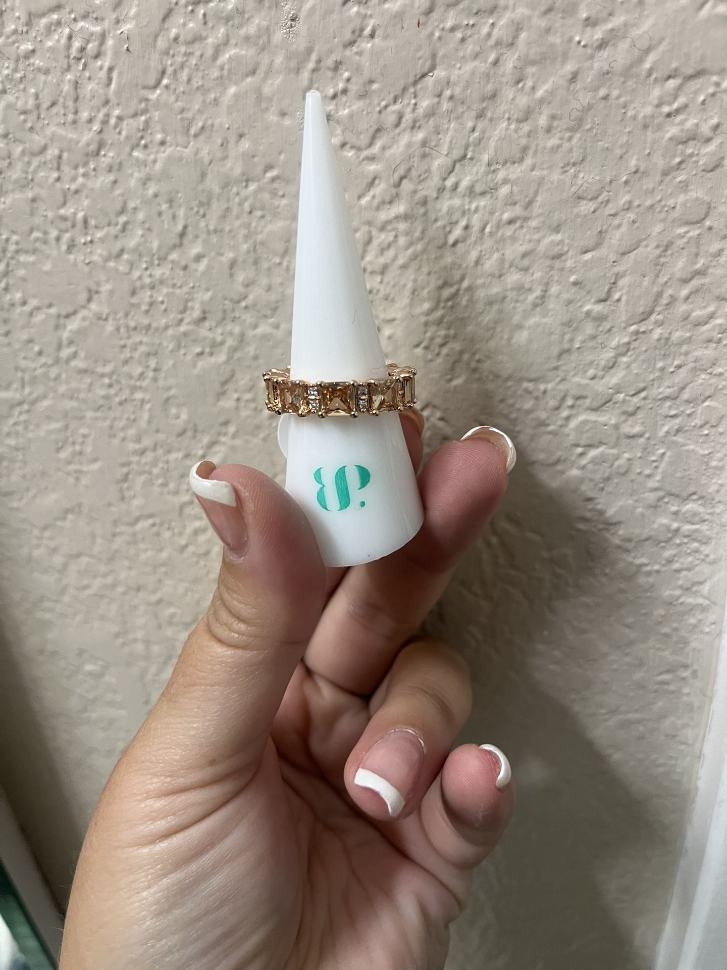 Size 7 Rose Gold Bomb Party Ring