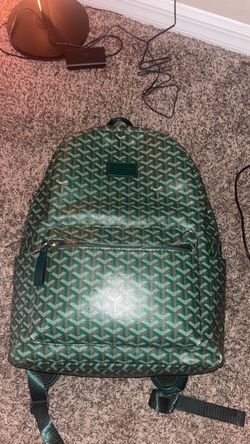 Goyard Green Monogram Backpack
