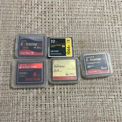 Sandisk Compact Flash Cards 