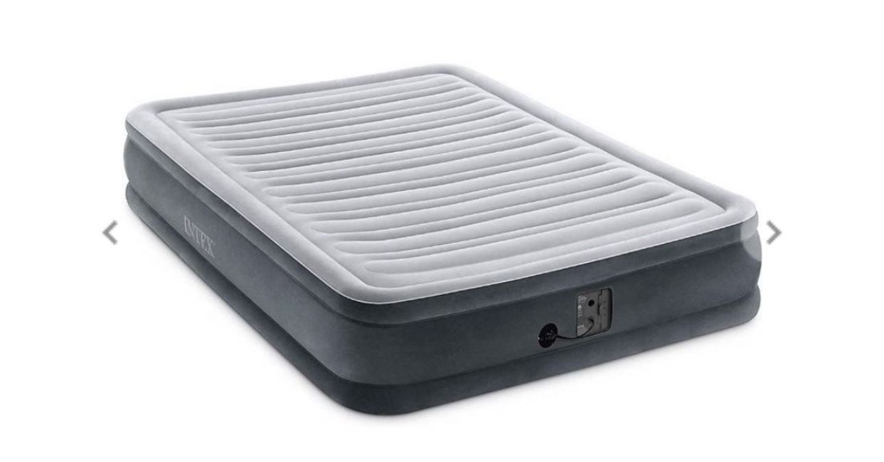 Intex Comfort Dura Beam Airbed Internal Electric Pump Bed Height Elevated Size U