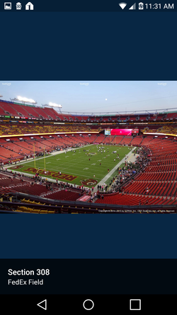 4 Redskins Eagles Club level tickets