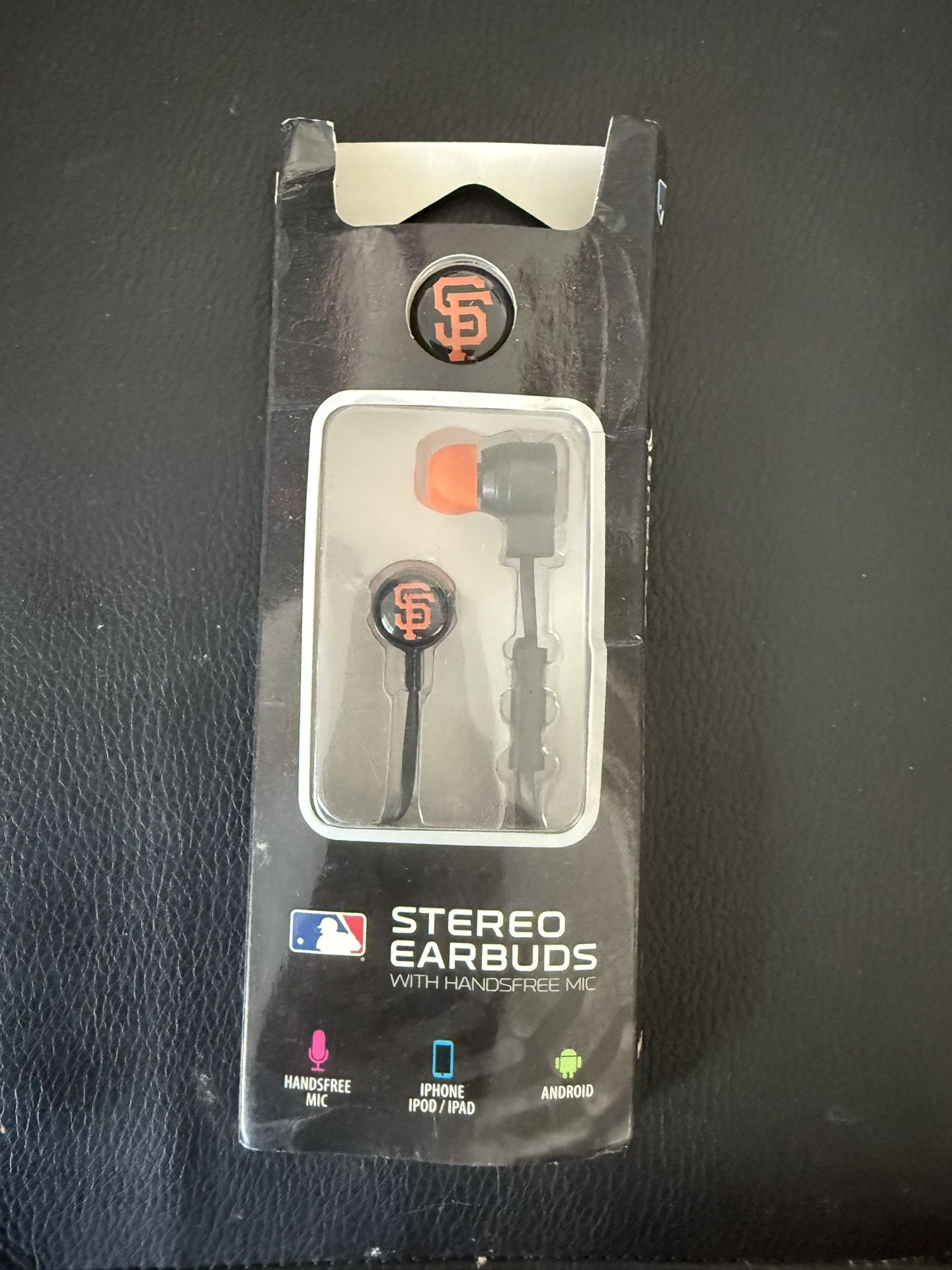 Official MLB SF Giants Stereo Earbuds