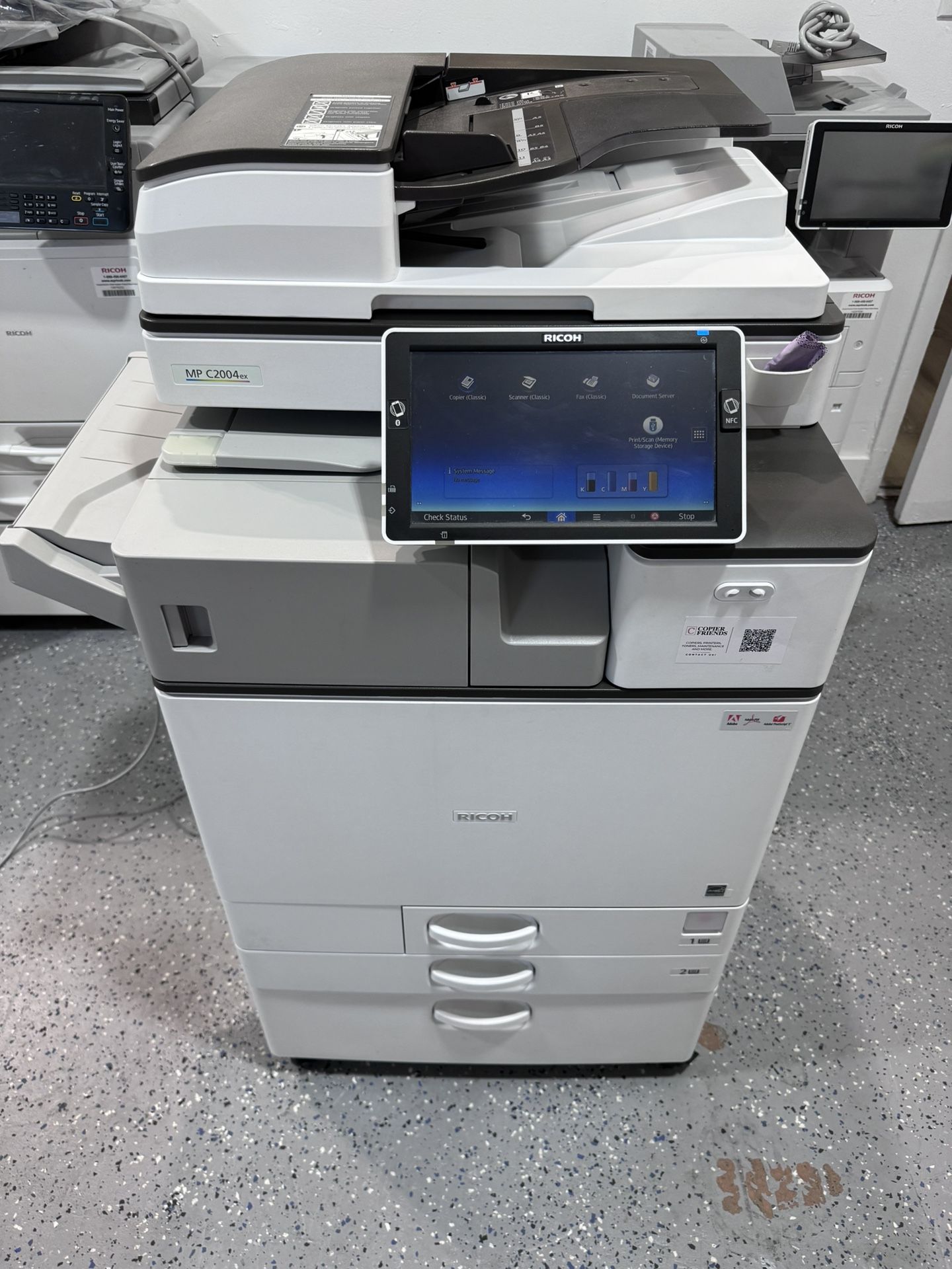 Office Printer Ricoh Mp C2004ex Color Copier Machine Laser