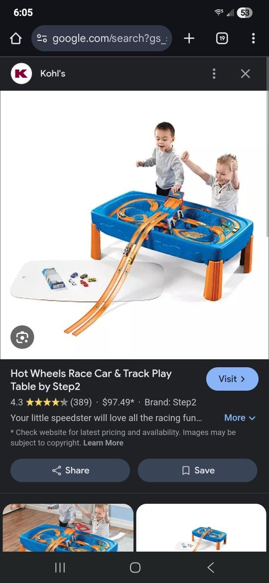 Hot Wheels Step 2 Table