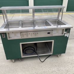 Steamtable mobile 4 Compartment electric 208 V