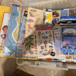 Summer themed scrapbook stuff