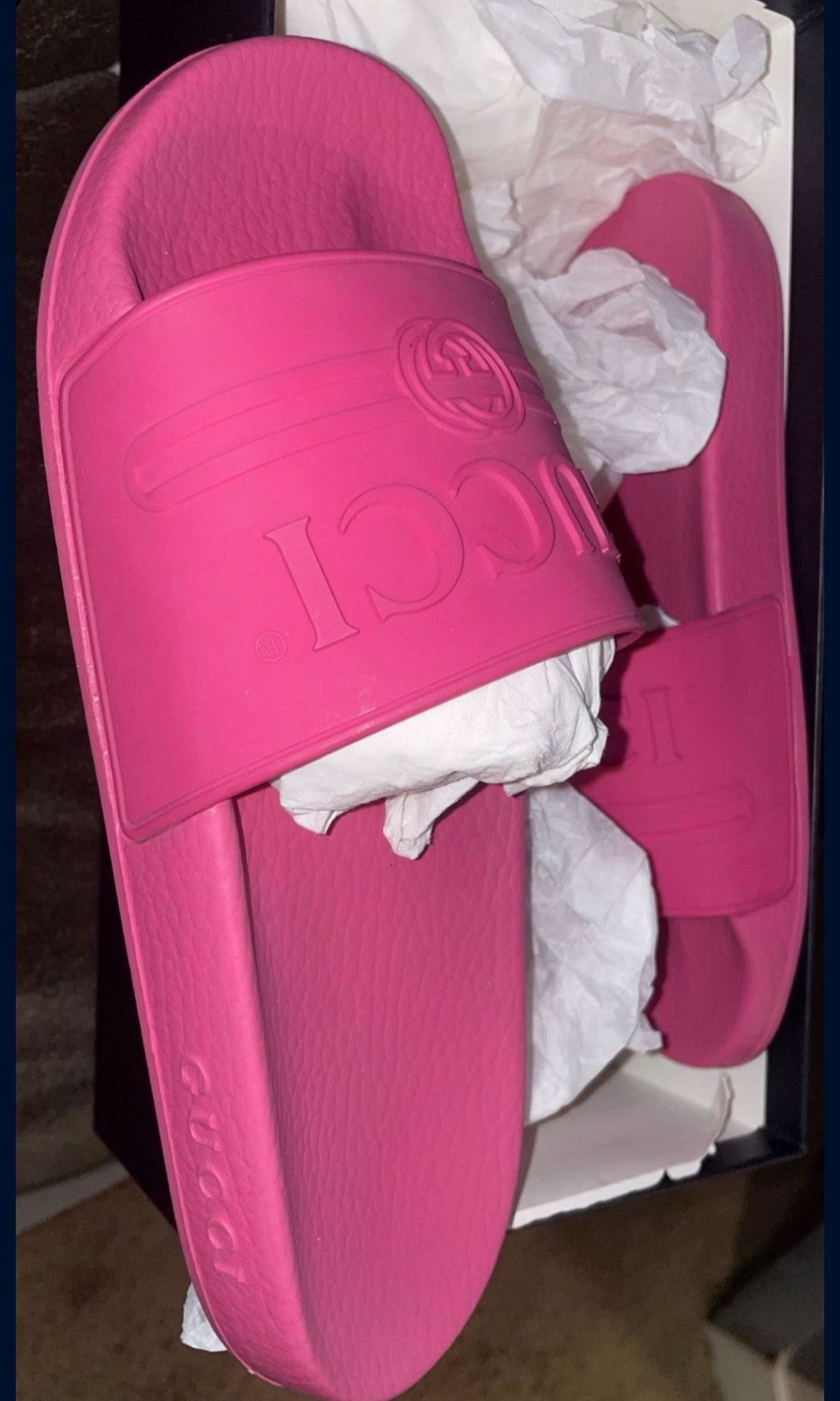 Pink Gucci Slides Size 37 Pick Up Only $200