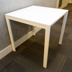 Modern minimalist white 4 person kitchen dining table

