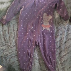 18 Month Carter's Girls Footed Microfleece Pajamas 