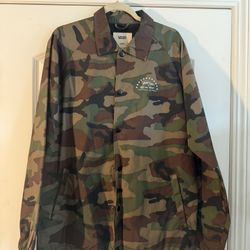 Vans coaches jacket size large 
