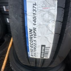 255/7022.5 tires For Carcarrier Or Lowboy Step Deck