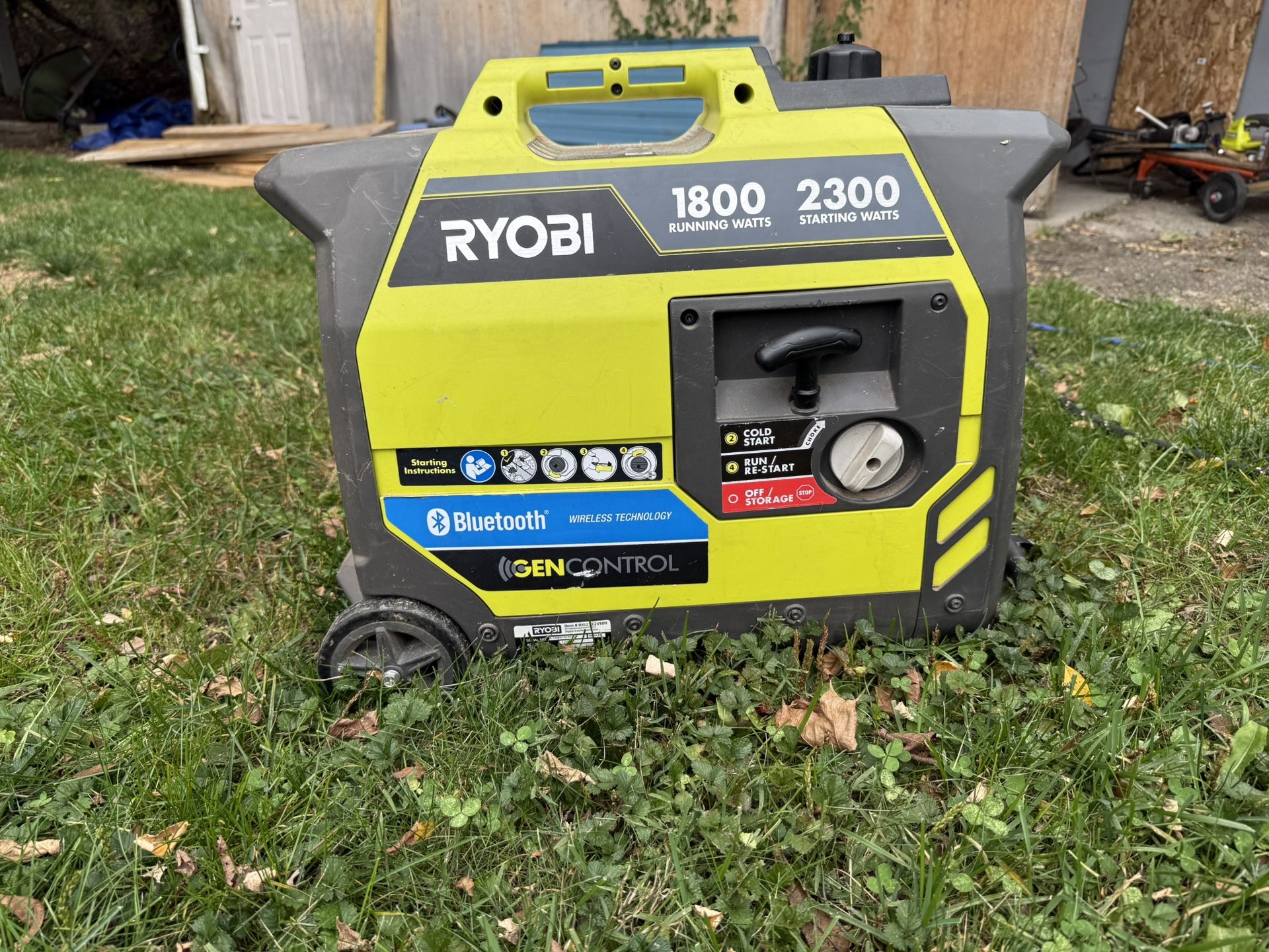 Ryobi 2300 watt generator bluetooth
