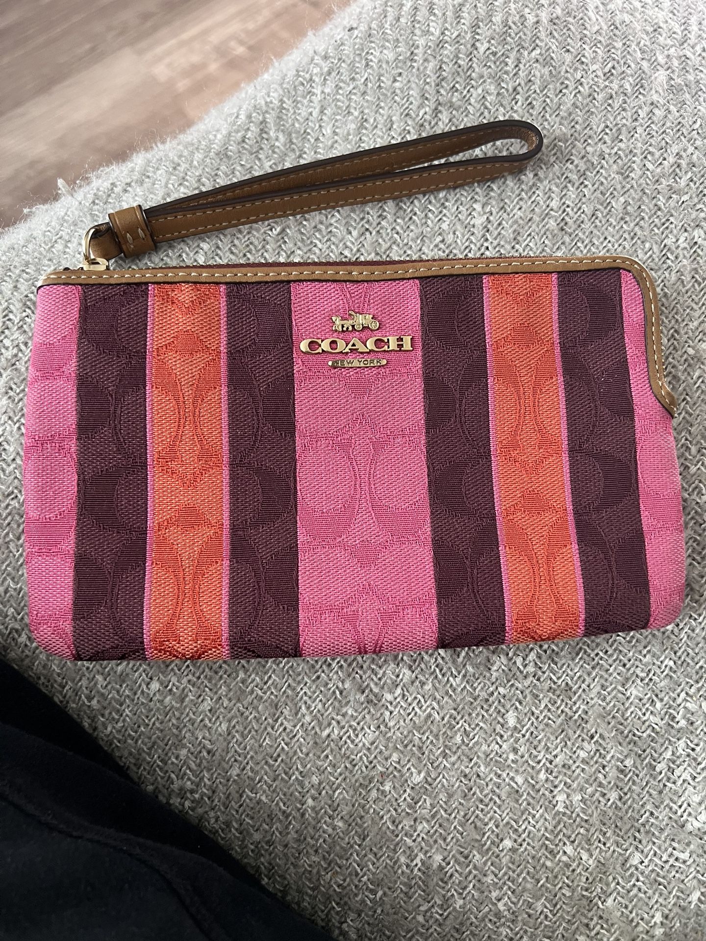 Coach Large Corner Zip Wristlet