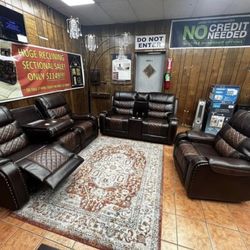 CLEARANCE SPECIAL $1349!!! 3 Piece Reclining Spa Loveseat and Chair 