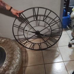 Large Metal Clock