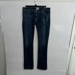 Wrangler Jeans Women’s 30/34 Blue Dark Wash Boot Cut USA Western Casual Outdoor 