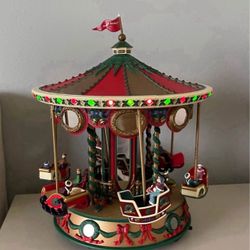 Mr Christmas Holiday FAIR CAROUSEL Vintage 1995