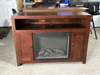 Electric fireplace entertainment center
