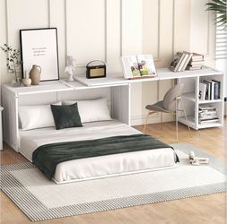Murphy bed with mattress