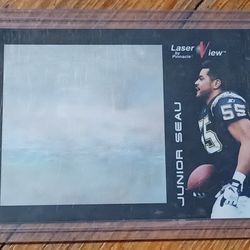 Junior Seau San Diego Laser View Insert 1996 Hologram 