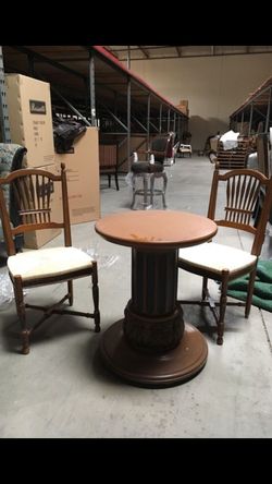 Italian dining set, 4 chairs and base