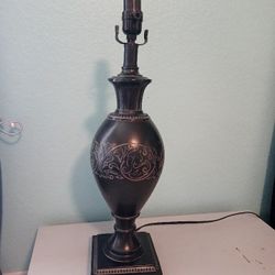 Black Etched Lamp
