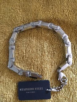 NWT Men’s Stainless Steel Bracelet 