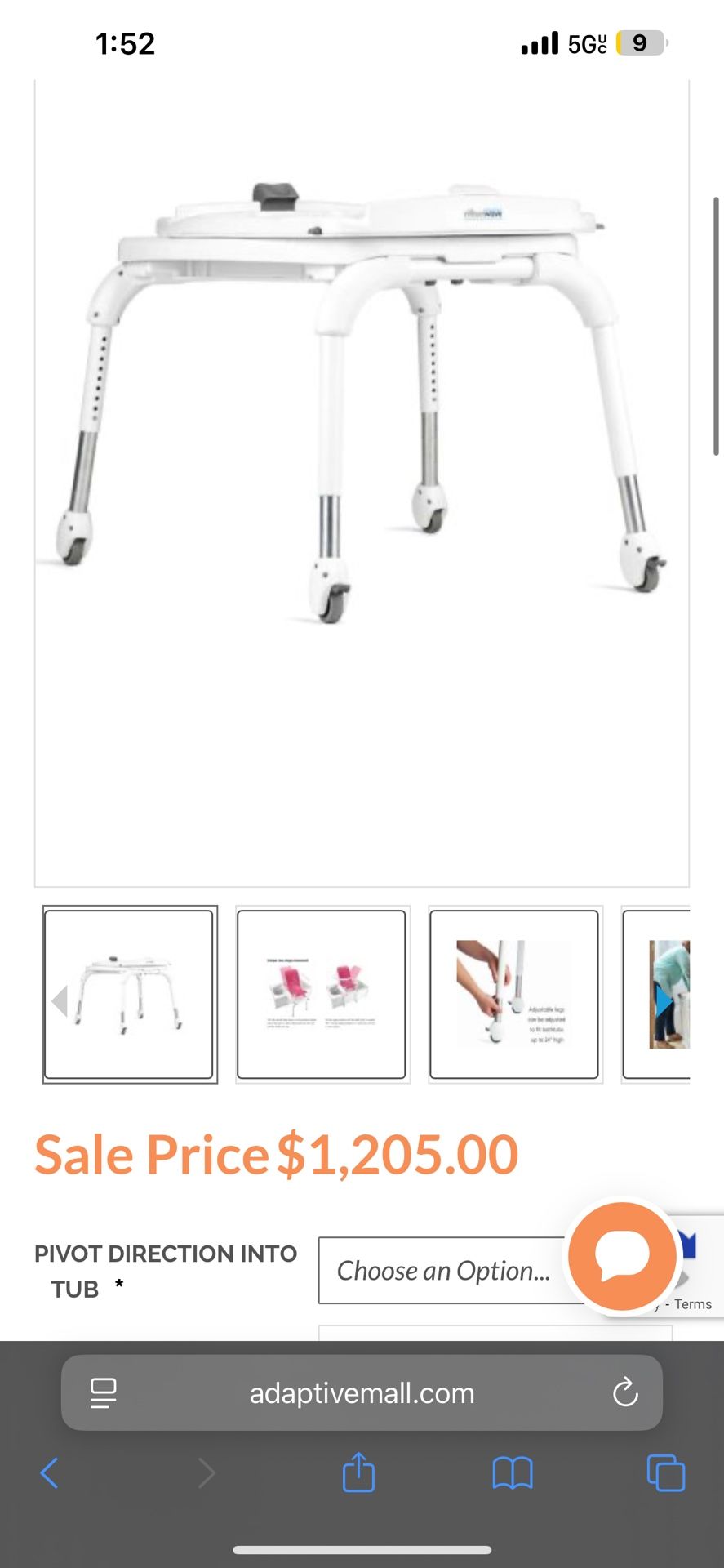 Rifton Wave Tub Transfer Base