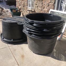 Large Black Feed Buckets or Grow Buckets.. Price Reduced! 
