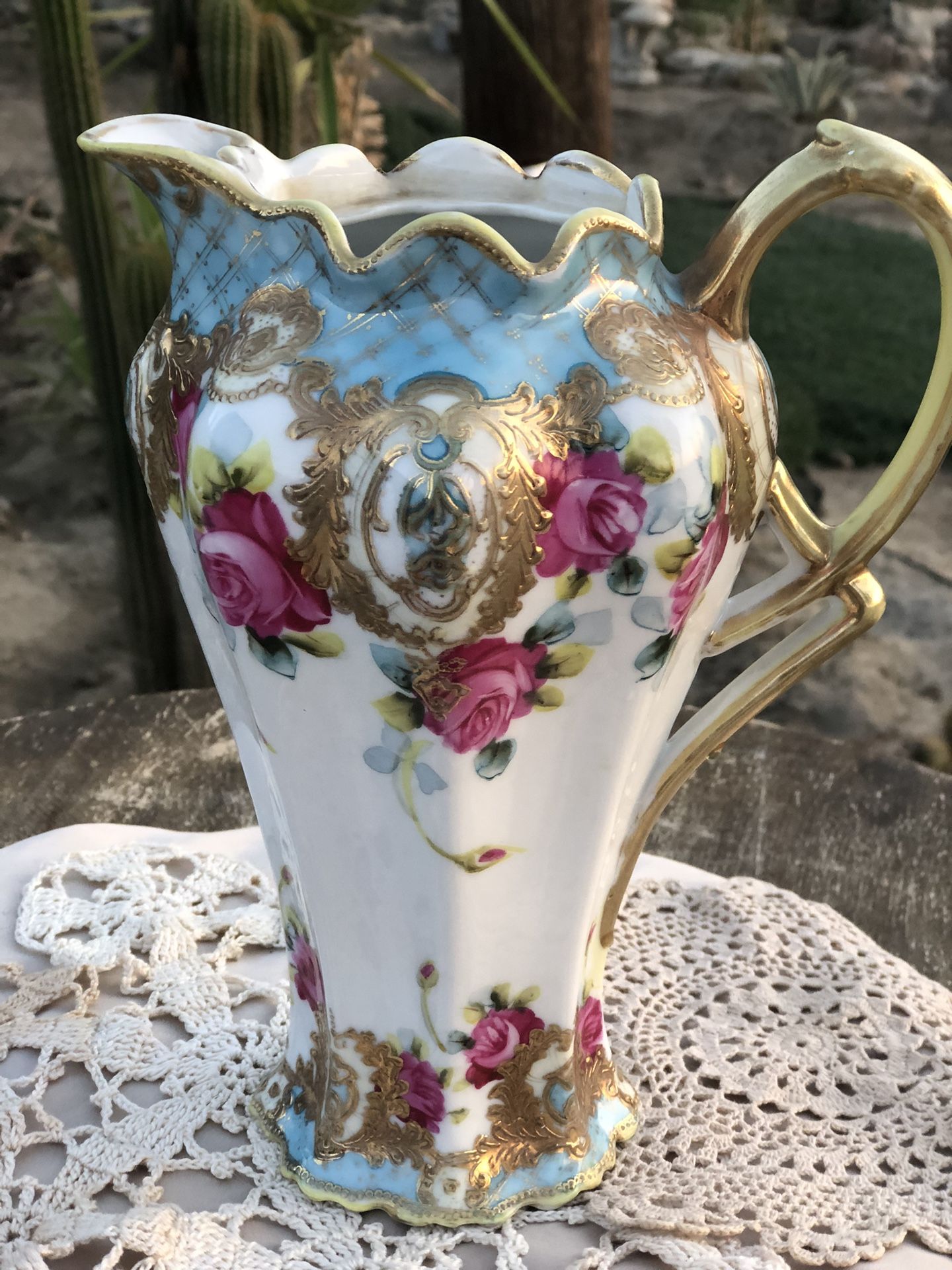 Early 1900s Nippon Hand Painted Chocolate Pot