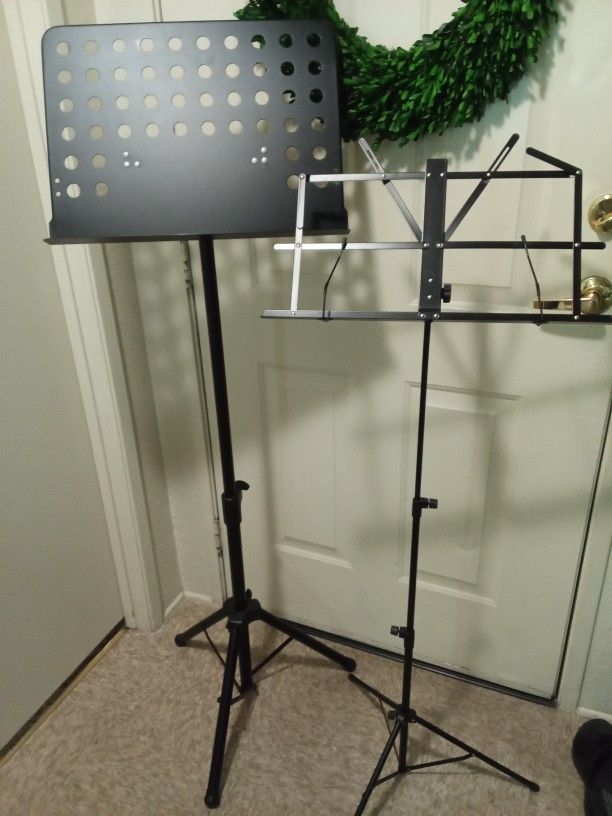 Two Music Stands (1 full size/1 compact) by Ultimate Support