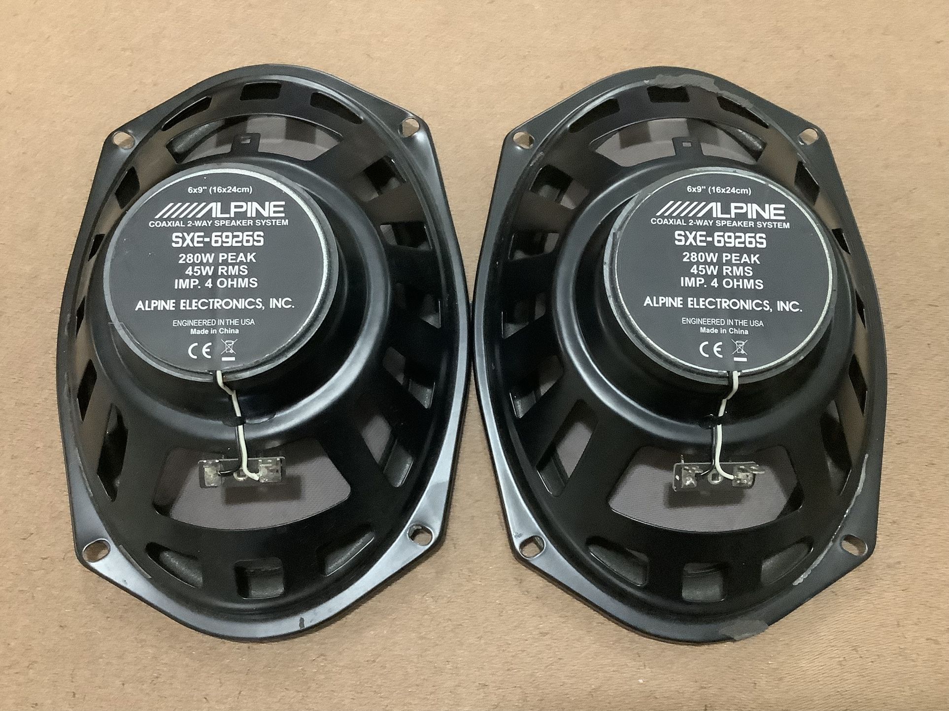 Alpine SXE-6926S 280W 6 x 9" 2-Way Coaxial Car Speakers w/ Grilles