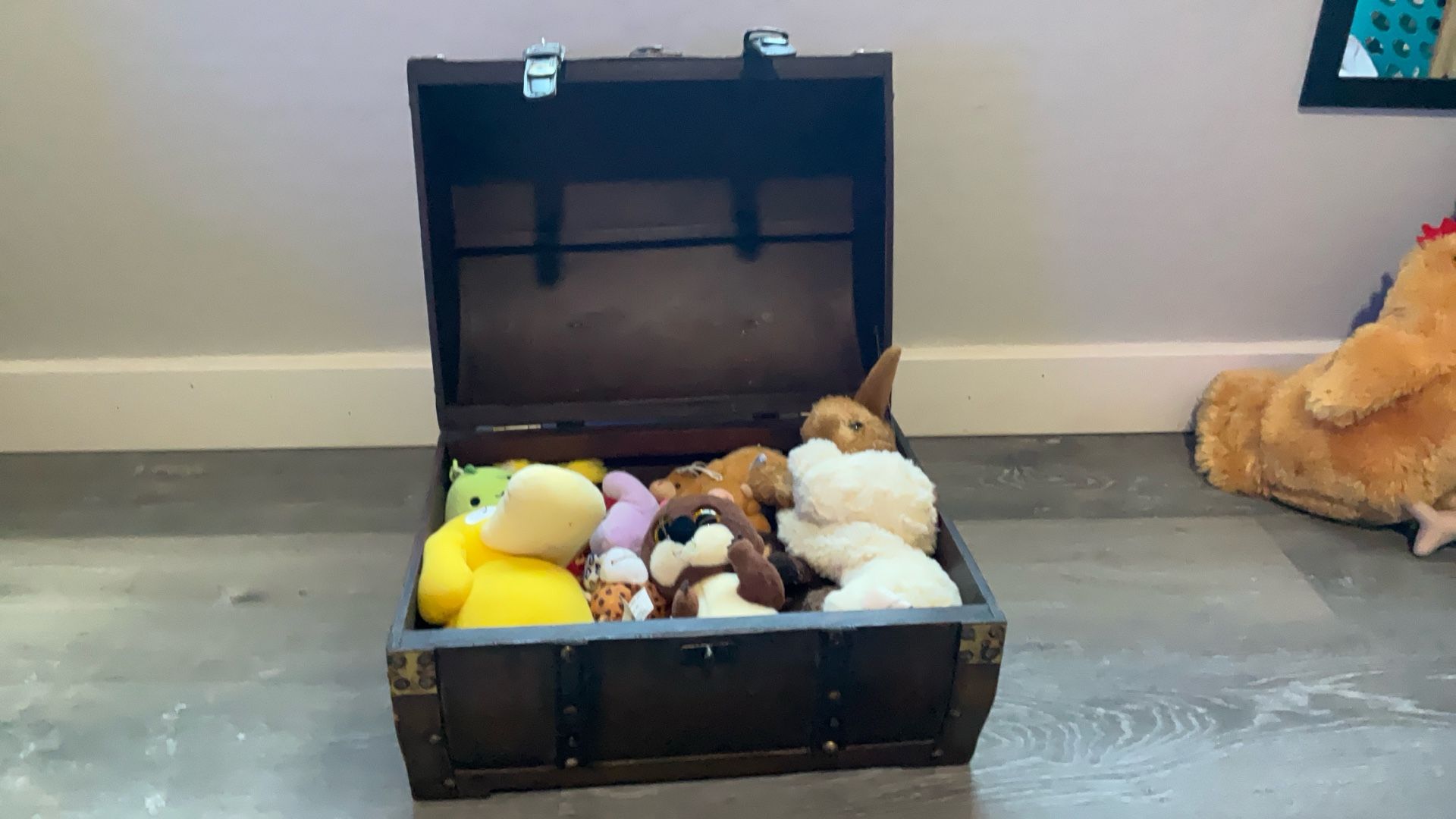 Chest Of Cute Little Stuffed Animals