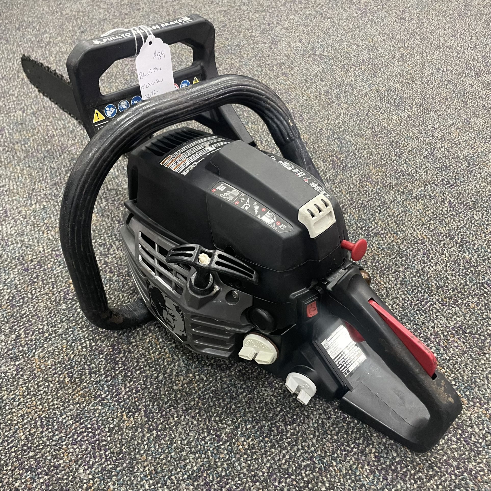Black Max 18” Chain Saw 2stroke for Sale in Riverside, CA OfferUp