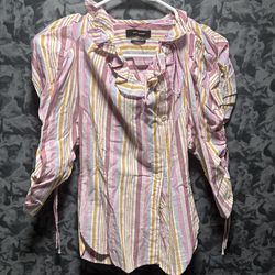 ISABEL MARANT Therese striped cotton shirt FR 34 US 2
