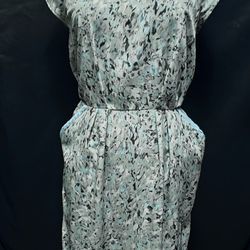 Splatter Paint Midi Pocket Dress Sz S