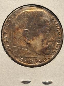 🇩🇪1939 German 2 Mark Silver Coin
