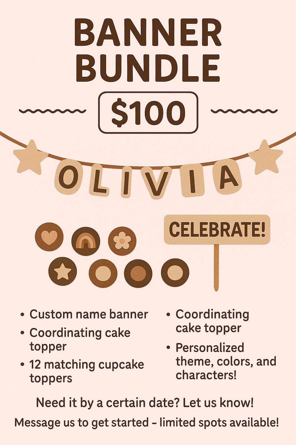 Birthday banner bundle