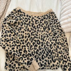 cheeta off the shoulder sweater 