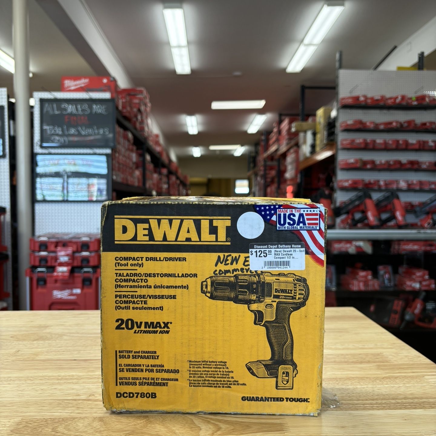 DEWALT 20V MAX Cordless Compact 1/2 in. Drill/Drill Driver (Tool Only)